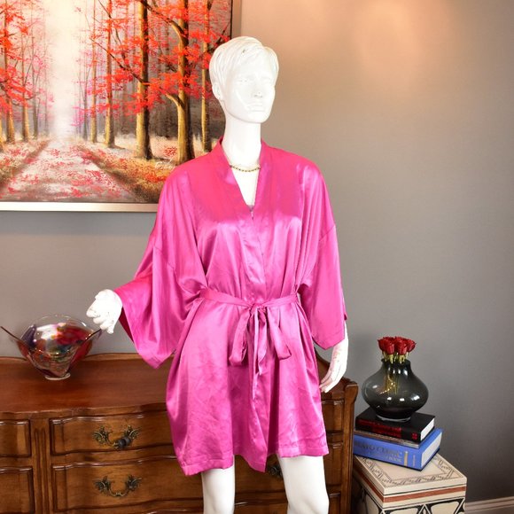 Victoria's Secret Other - Vintage Victoria's Secret Pink Satin Robe